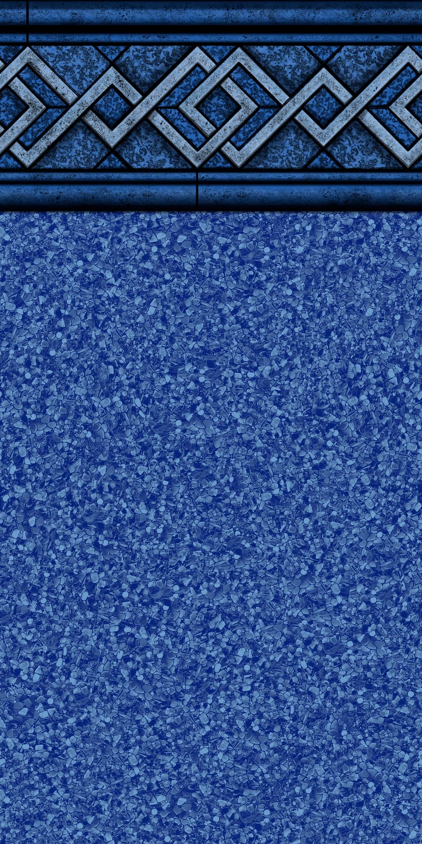 Hamlin Blue - Pebble collection pool liner pattern