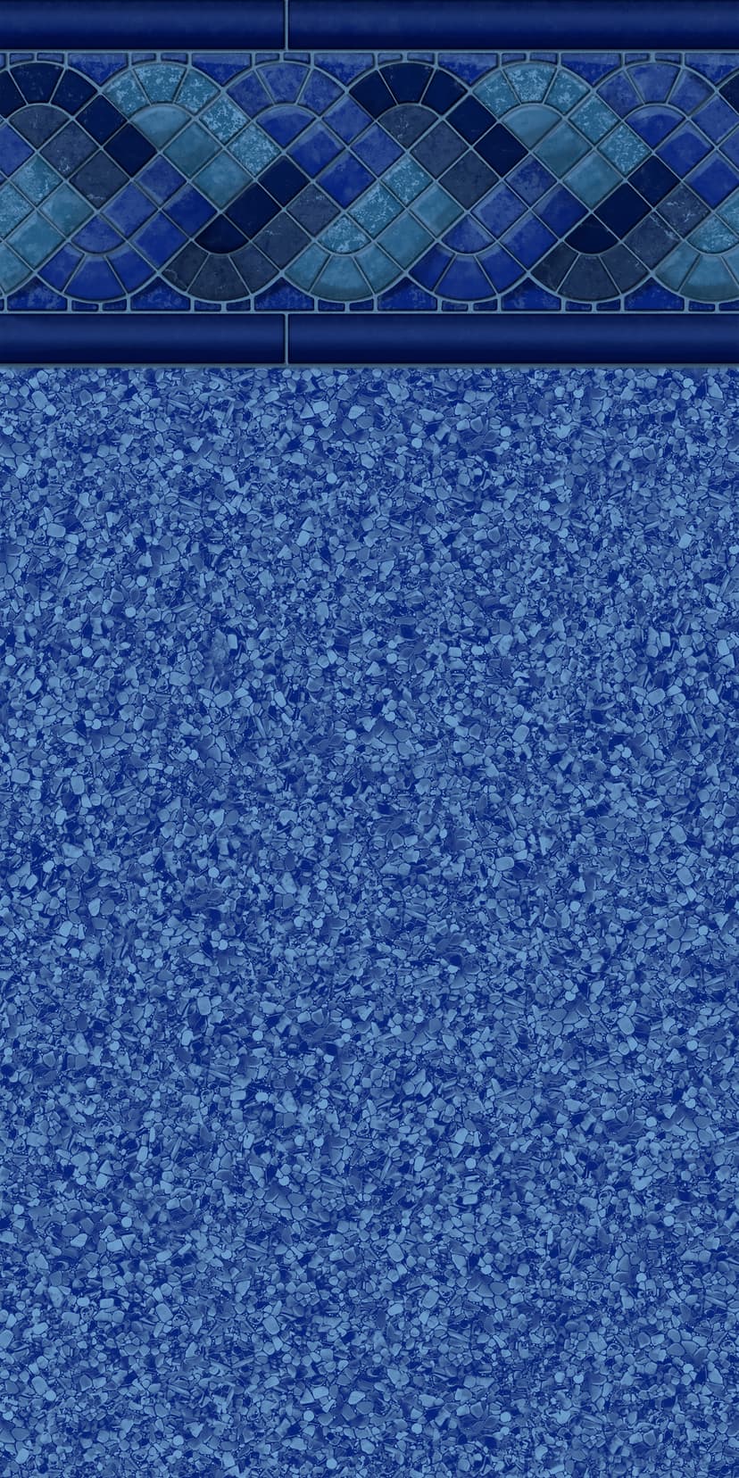 Raleigh Blue - Pebble collection pool liner pattern