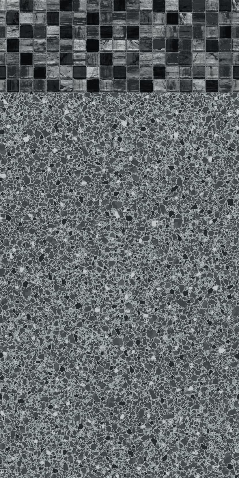 Silver Horizon - Terrazzo collection pool liner pattern