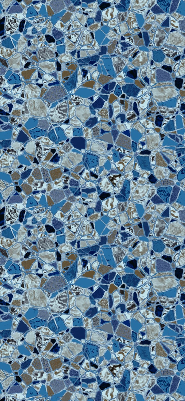 Silver Lake - Mosaic collection pool liner pattern